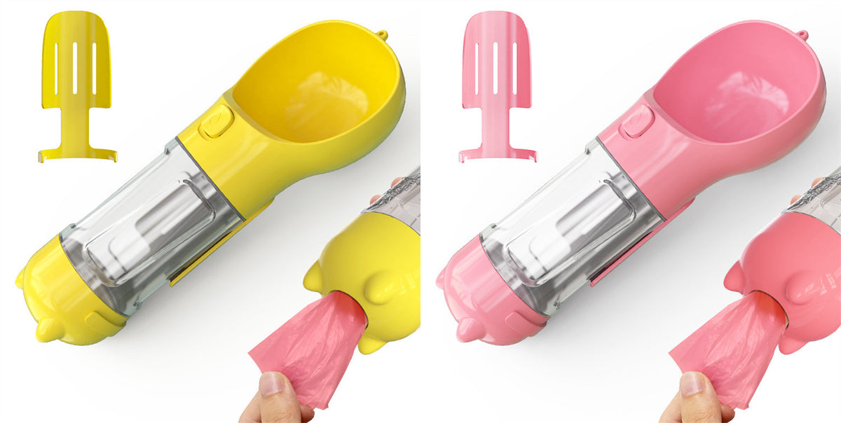 3‑in‑1 Portable Dog Water Bottle & Feeder 