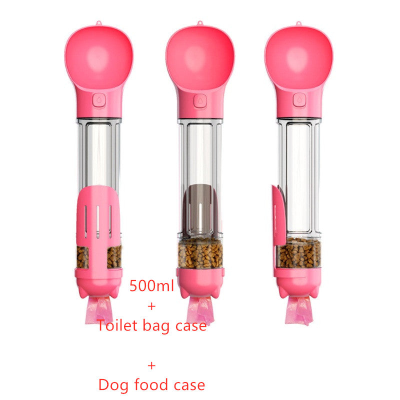 3‑in‑1 Portable Dog Water Bottle & Feeder 