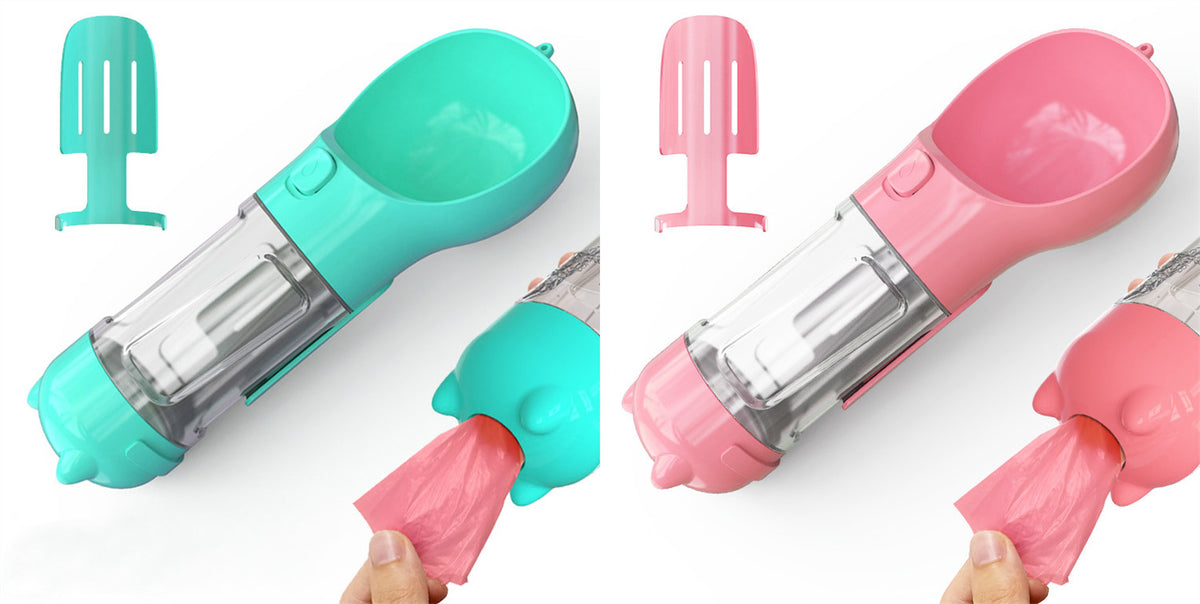 3‑in‑1 Portable Dog Water Bottle & Feeder 