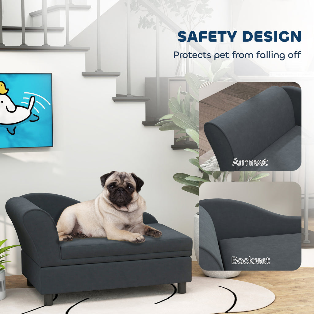 Pet Bed with Hidden Storage Compartment