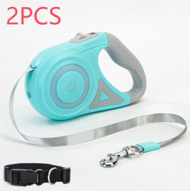 Reflective LED Dog Leash  Night Safety