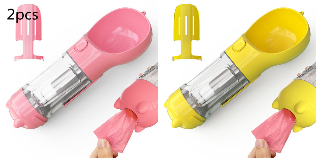 3‑in‑1 Portable Dog Water Bottle & Feeder 