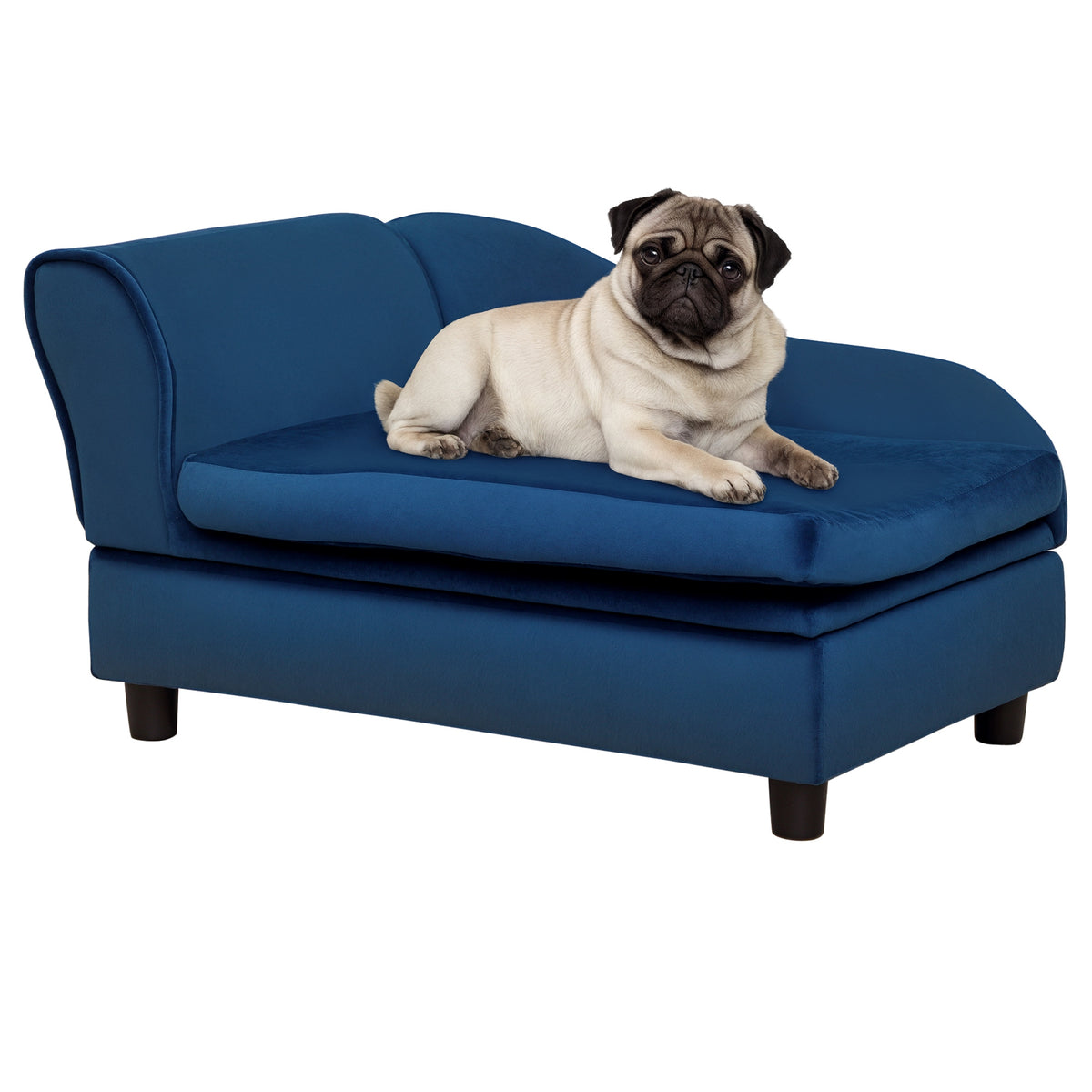 Elevated Pet Couch with Built-In Storage