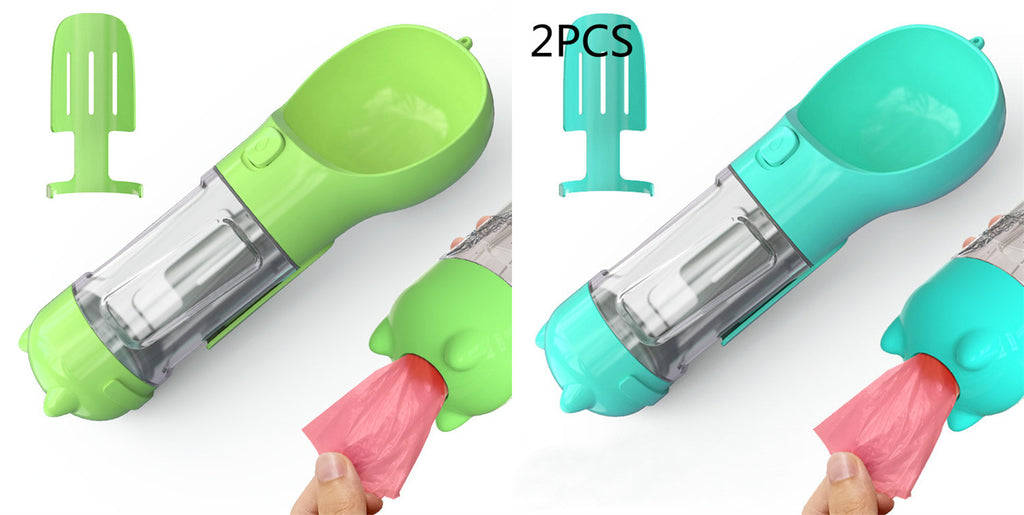 3‑in‑1 Portable Dog Water Bottle & Feeder 