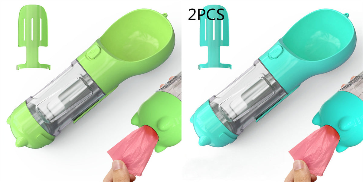 3‑in‑1 Portable Dog Water Bottle & Feeder 