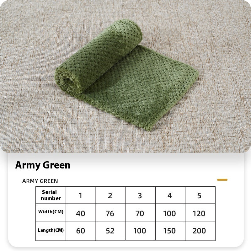 Cozy Coral Fleece Dog Blanket  Soft Warm & Washable