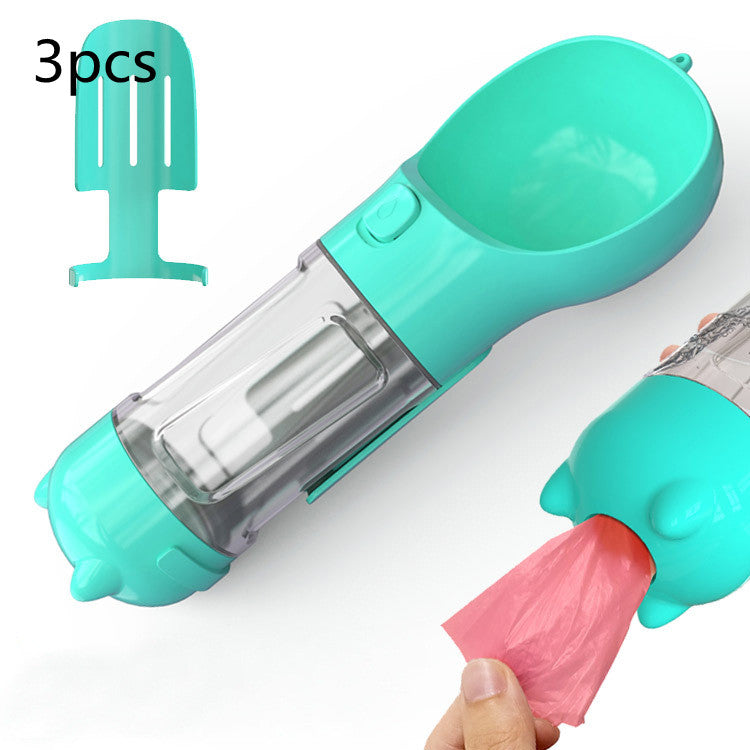 3‑in‑1 Portable Dog Water Bottle & Feeder 