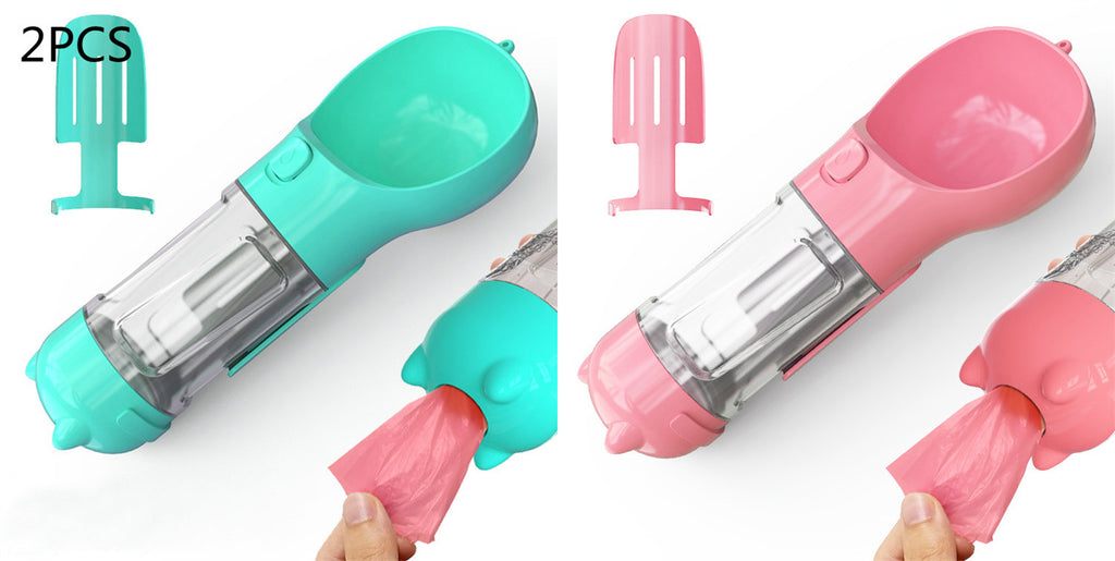 3‑in‑1 Portable Dog Water Bottle & Feeder 