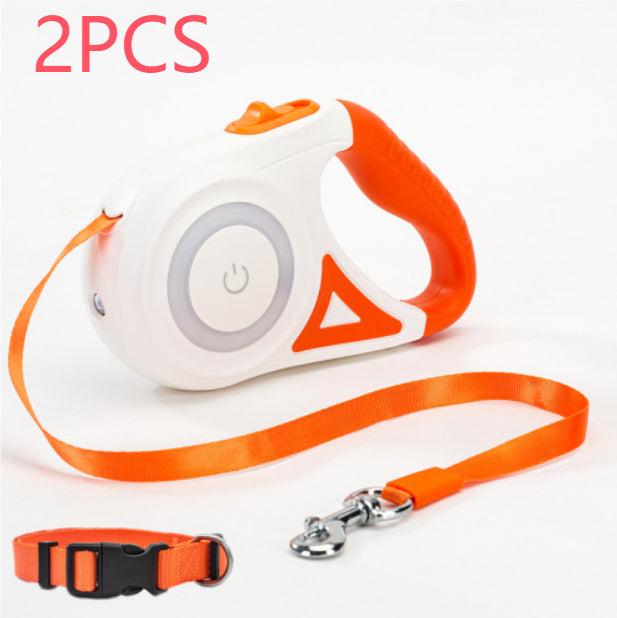 Reflective LED Dog Leash  Night Safety