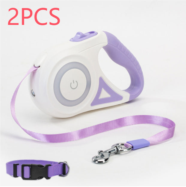 Reflective LED Dog Leash  Night Safety
