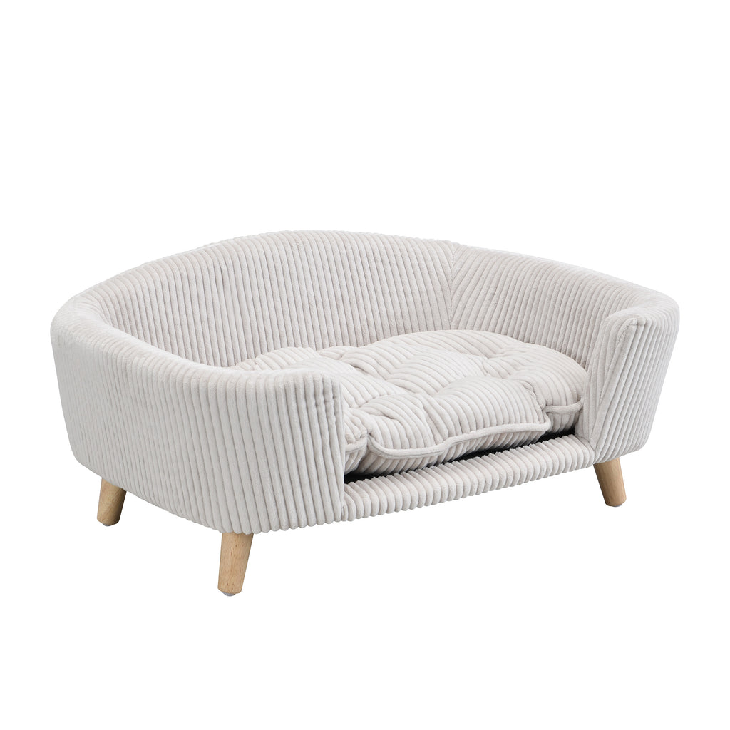 Foam-Cushioned Elevated Pet Couch