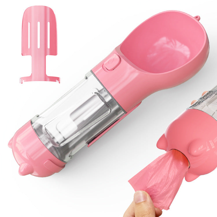 3‑in‑1 Portable Dog Water Bottle & Feeder 