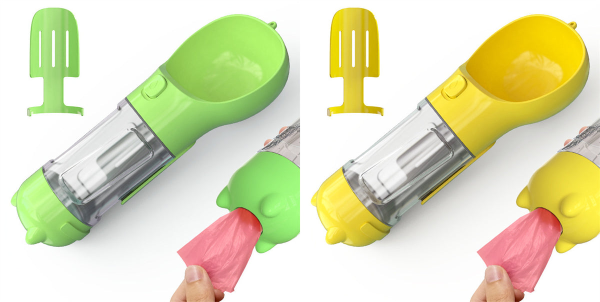 3‑in‑1 Portable Dog Water Bottle & Feeder 