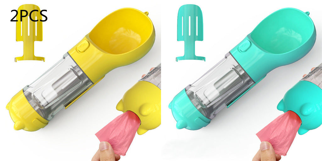 3‑in‑1 Portable Dog Water Bottle & Feeder 