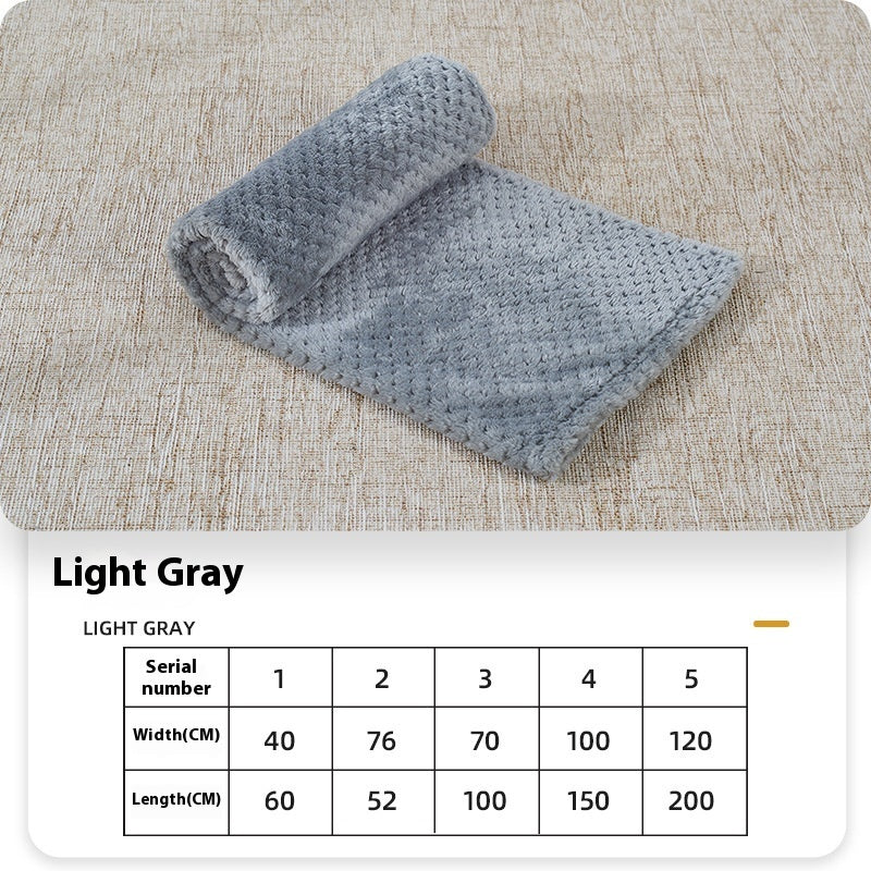 Cozy Coral Fleece Dog Blanket  Soft Warm & Washable