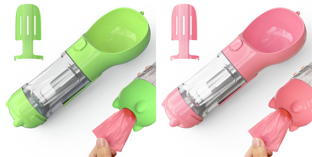 3‑in‑1 Portable Dog Water Bottle & Feeder 