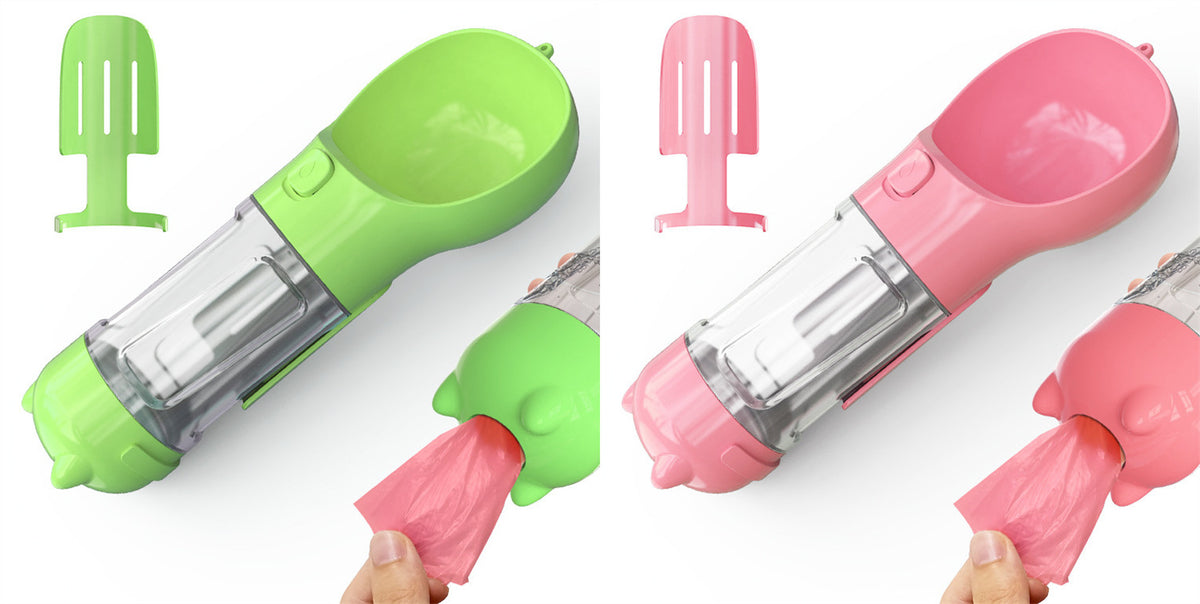 3‑in‑1 Portable Dog Water Bottle & Feeder 