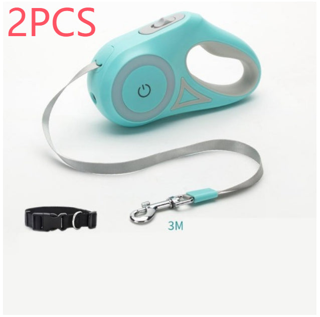 Reflective LED Dog Leash  Night Safety