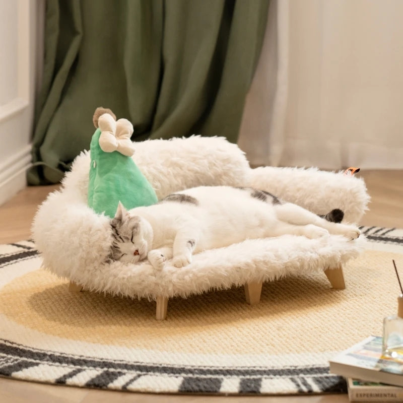 Plush Pet Nap Bed for Dogs & Cats – Ultra-Soft & Cozy