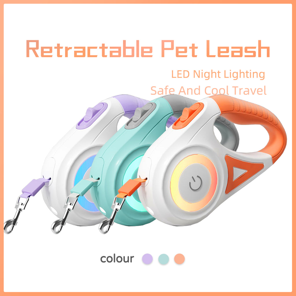 Reflective LED Dog Leash  Night Safety