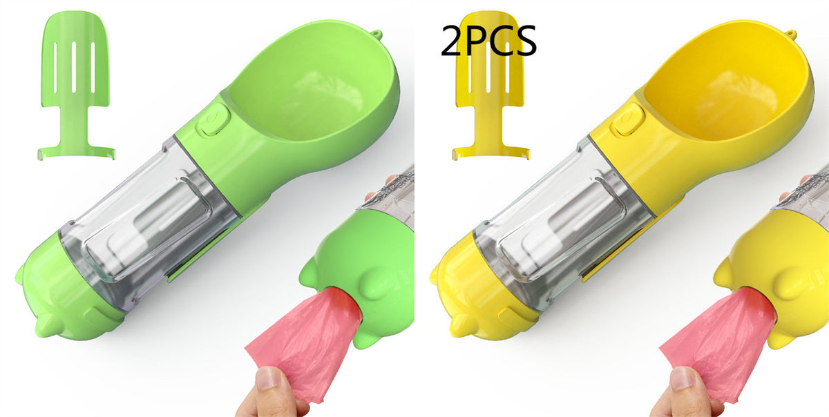 3‑in‑1 Portable Dog Water Bottle & Feeder 