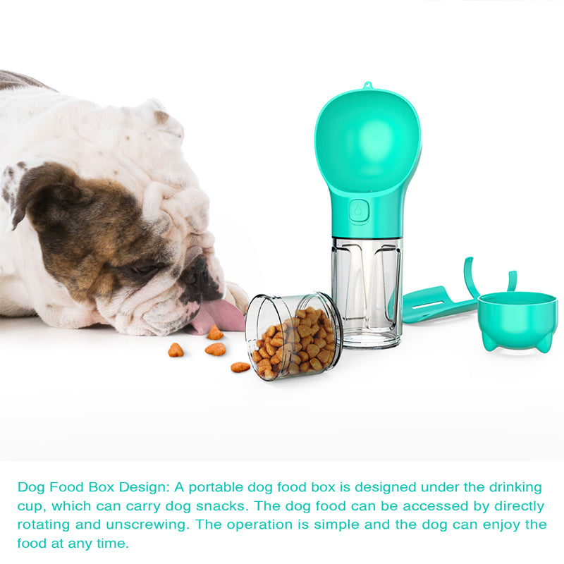 3‑in‑1 Portable Dog Water Bottle & Feeder 