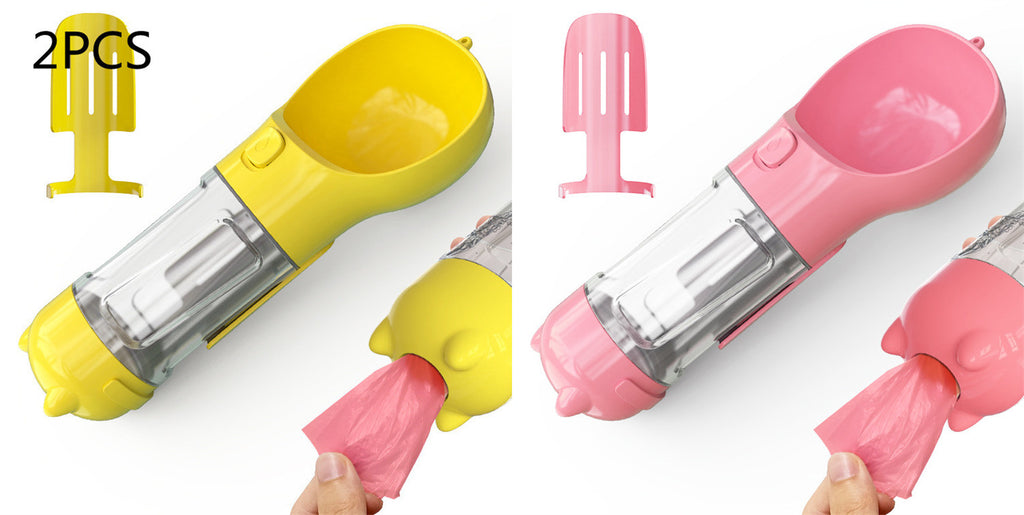 3‑in‑1 Portable Dog Water Bottle & Feeder 