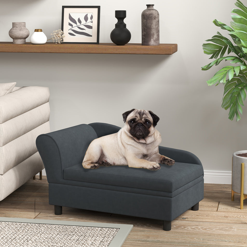 Pet Bed with Hidden Storage Compartment