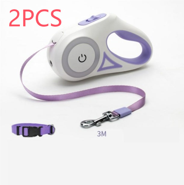 Reflective LED Dog Leash  Night Safety