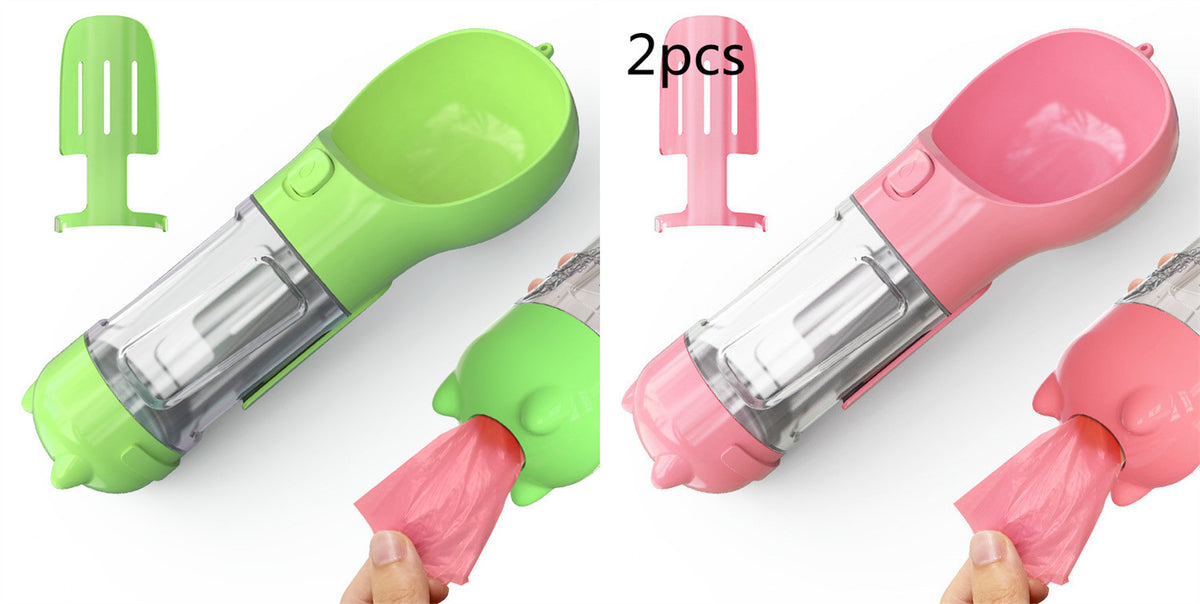 3‑in‑1 Portable Dog Water Bottle & Feeder 