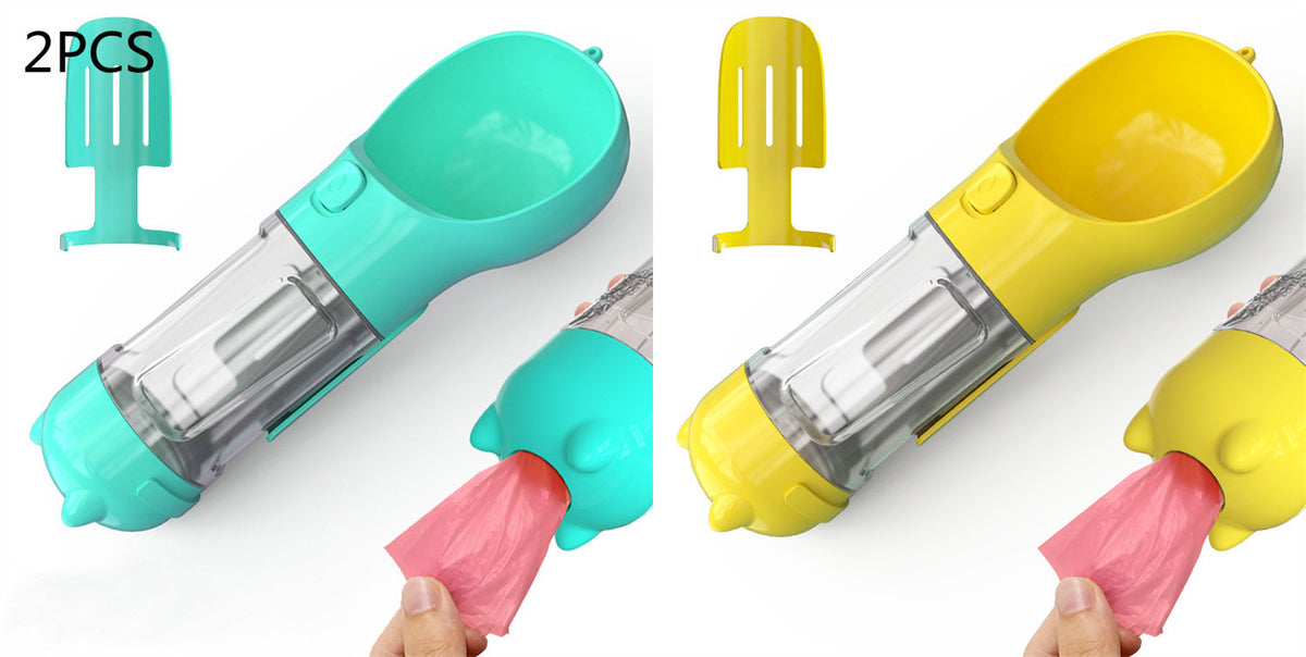 3‑in‑1 Portable Dog Water Bottle & Feeder 