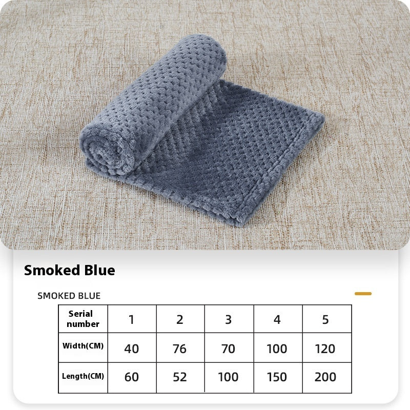 Cozy Coral Fleece Dog Blanket  Soft Warm & Washable